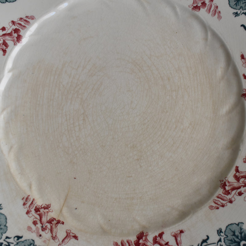 Antique Plate Longwy Carmen H