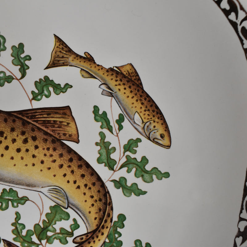 Vintage Plate: Longchamp Poisson Truite (Trout)