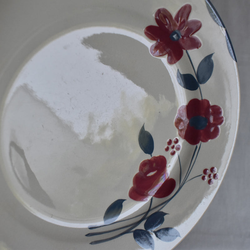 Antique dessert plate Sarreguemines Musset B
