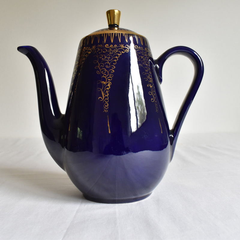 ア.ドラサンヴァル A.Dressinval コーヒーポット ダークブルー A