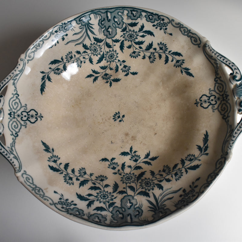 Antique Compotier Sarreguemines Moscou