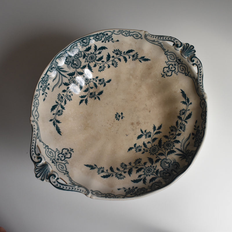 Antique Compotier Sarreguemines Moscou