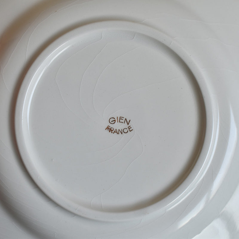 Vintage Dessert Plate Gien Tulipes F
