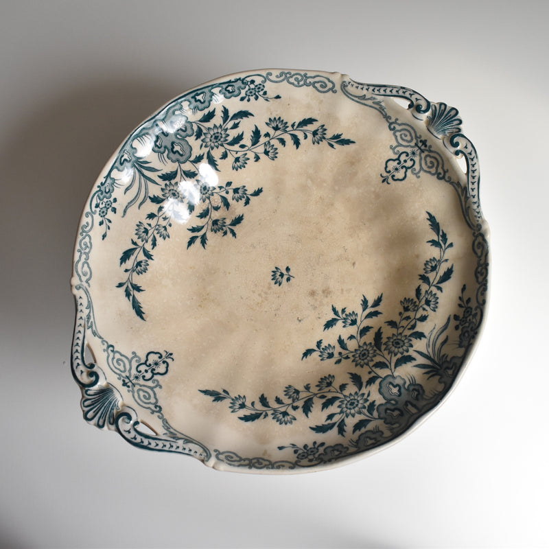 Antique Compotier Sarreguemines Moscou