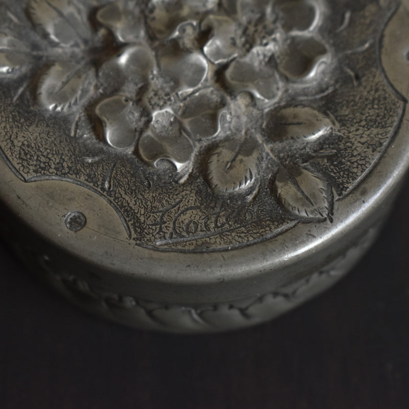 Antique Pewter Box Cortesi