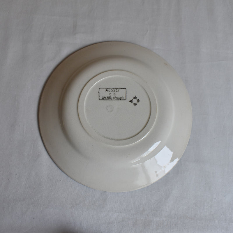Antique Dessert Plate "Saran Musset C"