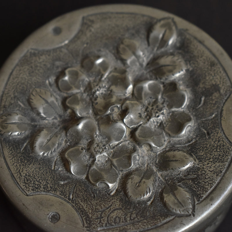 Antique Pewter Box Cortesi