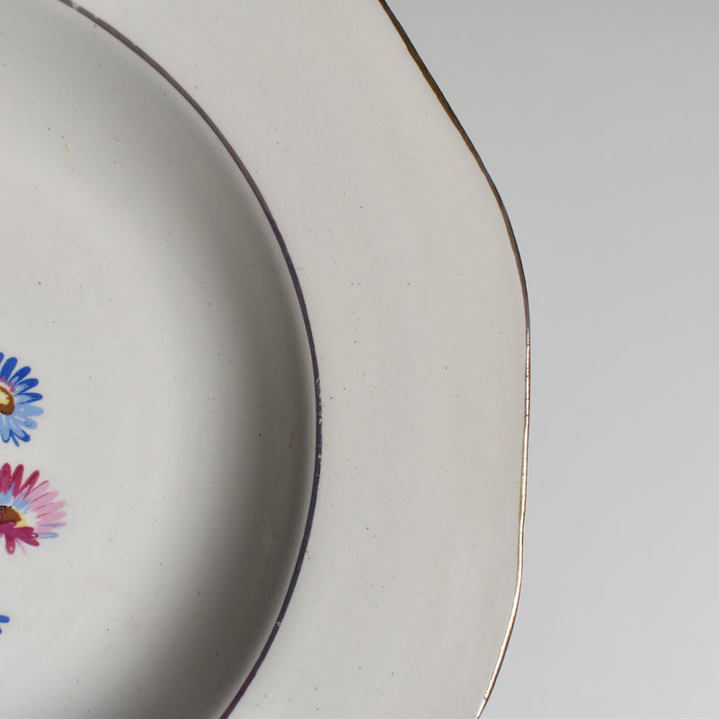 Vintage Deep Plate Digoin & Sarreguemines Christine E