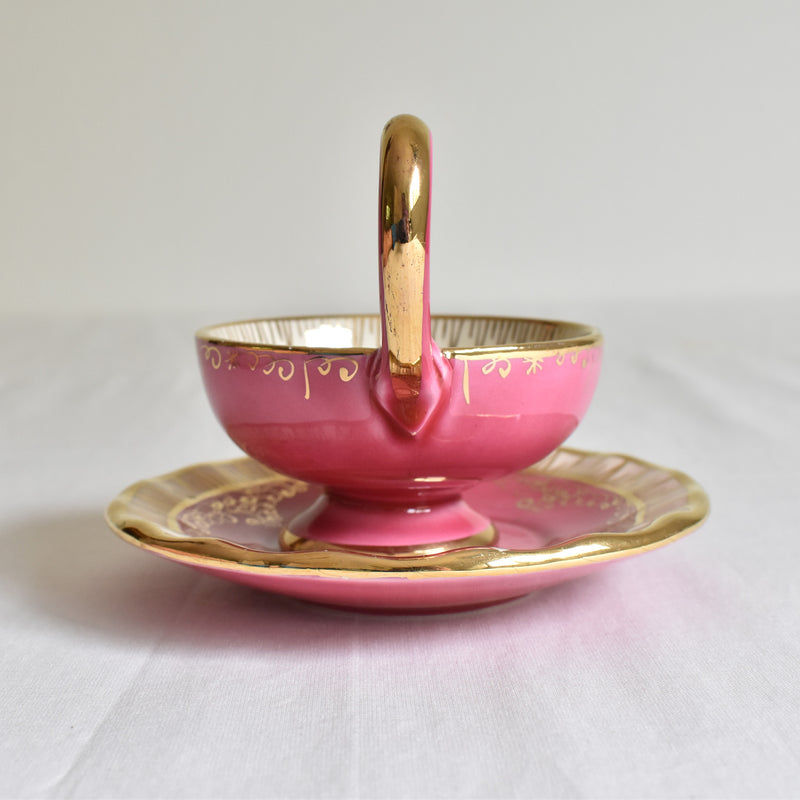 ア.ドラサンヴァル A.Dressinval コーヒーカップ＆ソーサー ピンク