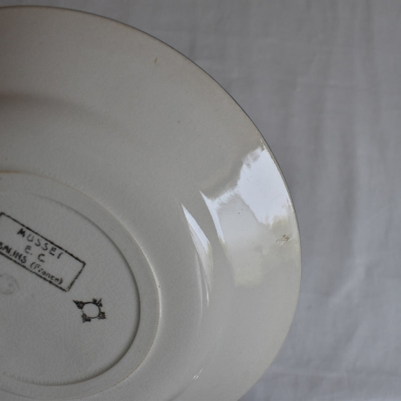 Antique Dessert Plate "Saran Musset C"