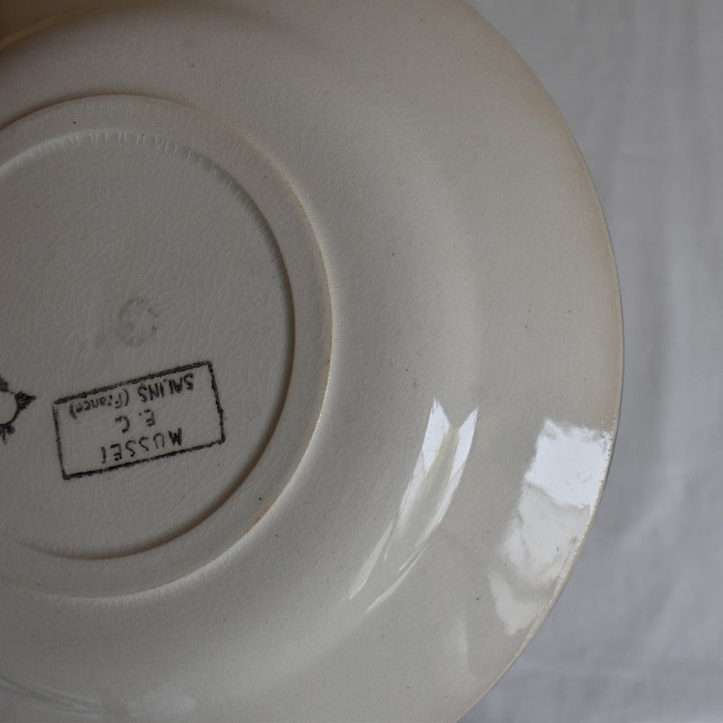 Antique Dessert Plate "Saran Musset C"