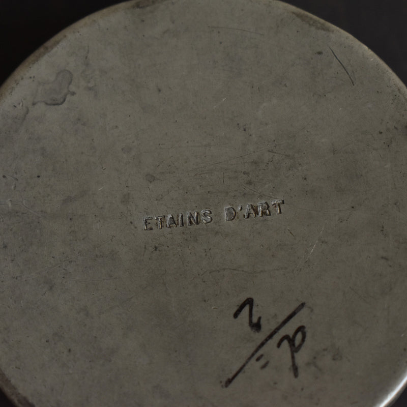 Antique Pewter Box Cortesi