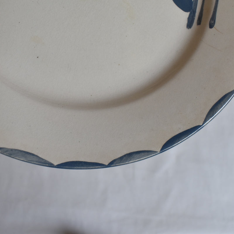 Antique Dessert Plate "Saran Musset C"
