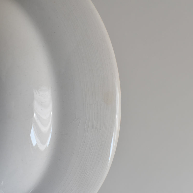 Vintage Deep Plate Digoin & Sarreguemines White C