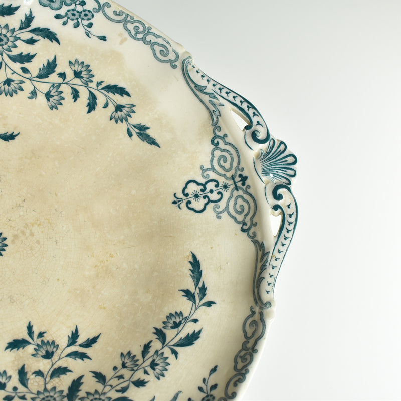Antique Compotier Sarreguemines Moscou