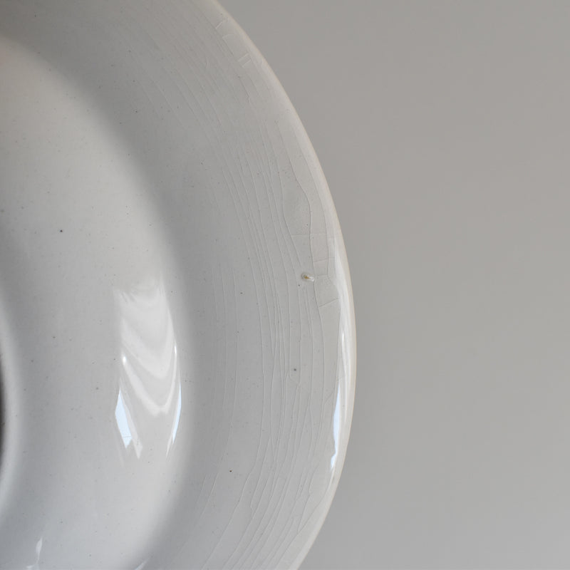 Vintage Deep Plate Digoin & Sarreguemines White C
