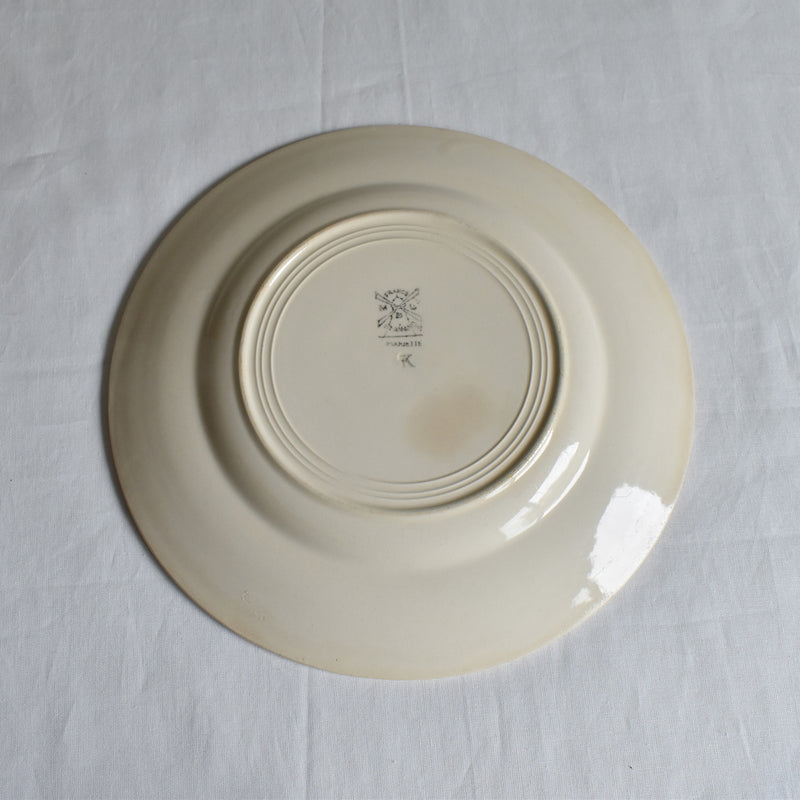 Vintage plate, Saint-Amand / Moulin des Loups, Mariette B