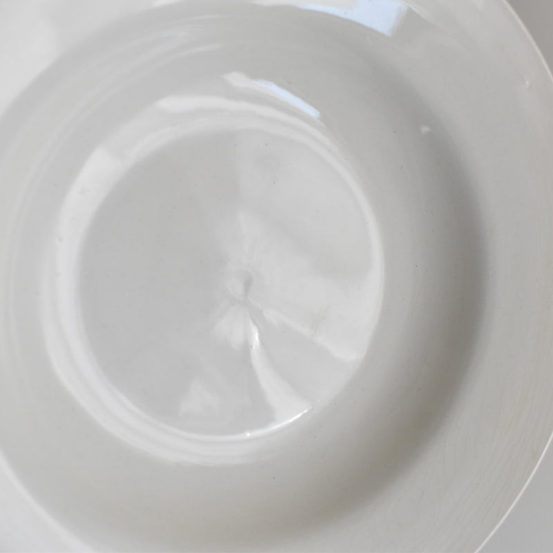 Vintage Deep Plate Digoin & Sarreguemines White C