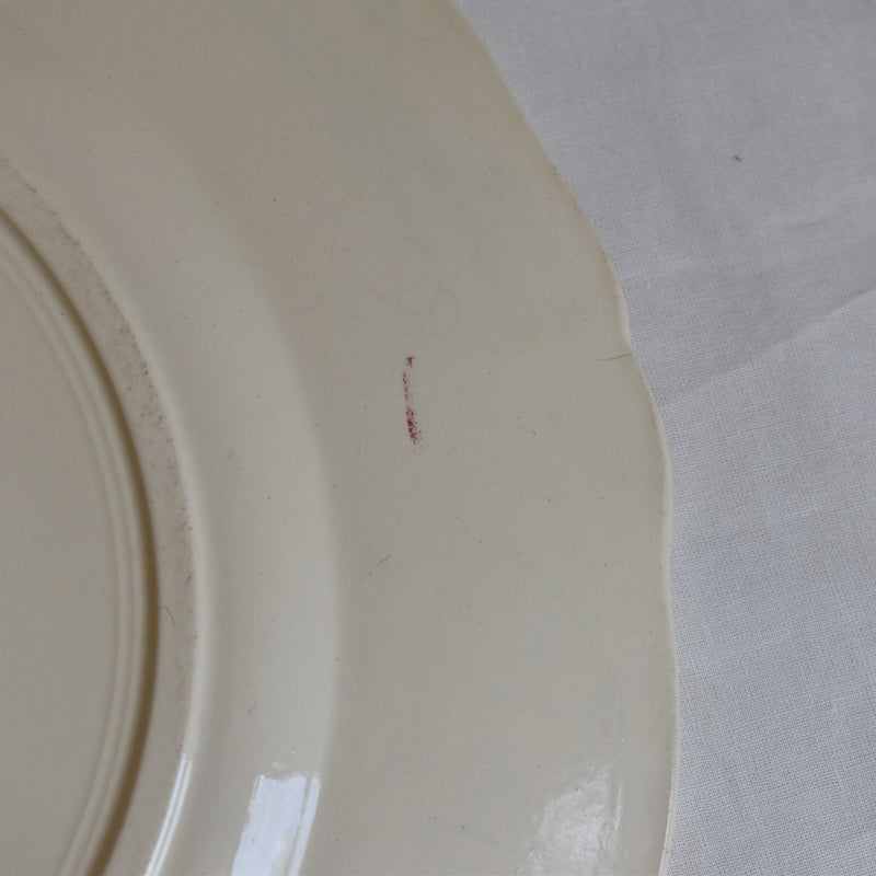 Vintage Digoin & Sarreguemines Round Platter 34cm