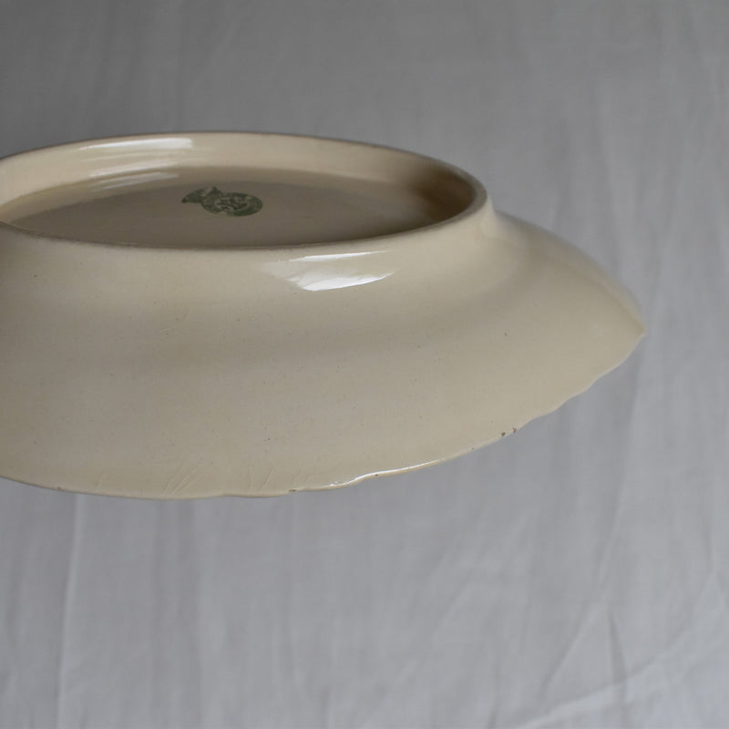 Vintage Sarreguemines Badonviller Ruban Gravy Boat