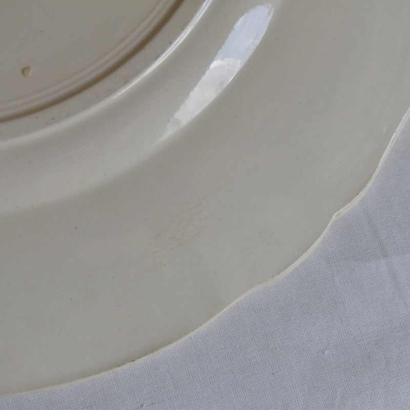 Vintage Digoin & Sarreguemines Round Platter 34cm