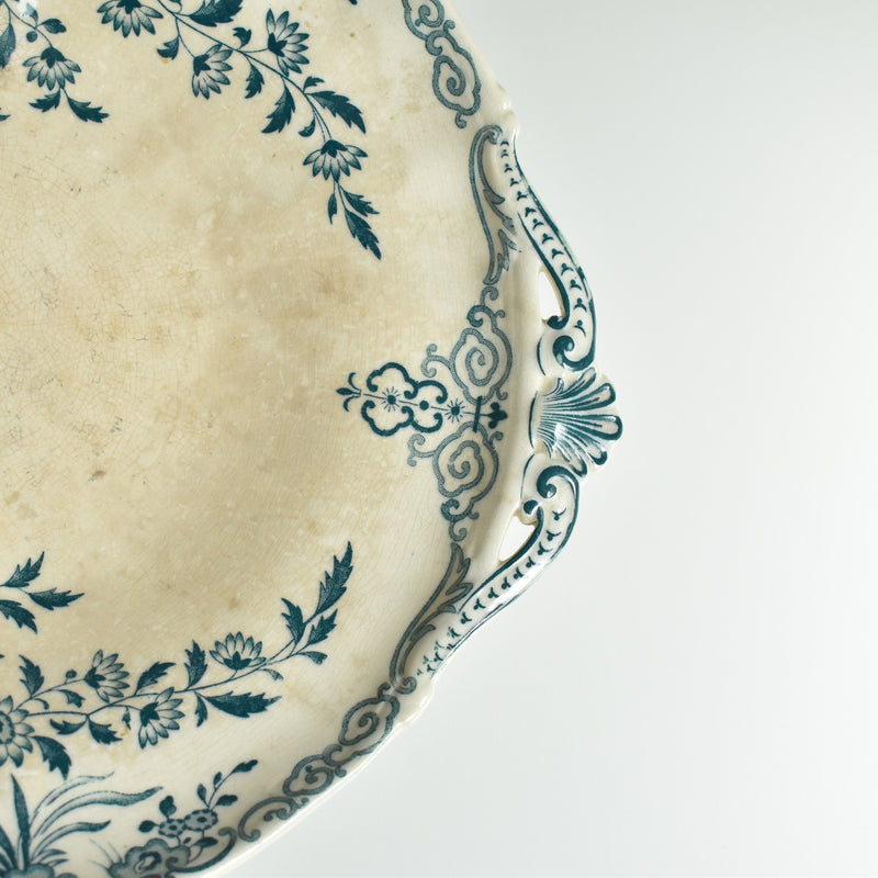 Antique Compotier Sarreguemines Moscou