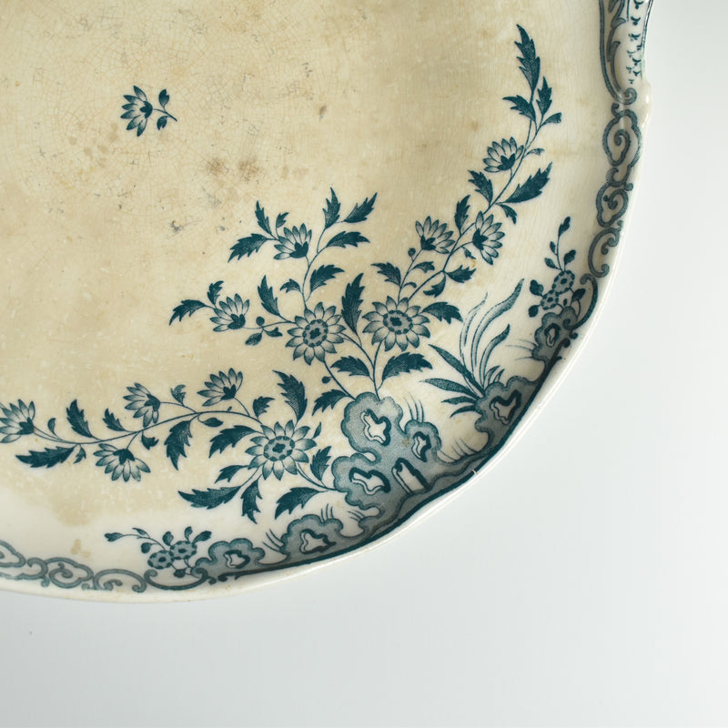 Antique Compotier Sarreguemines Moscou