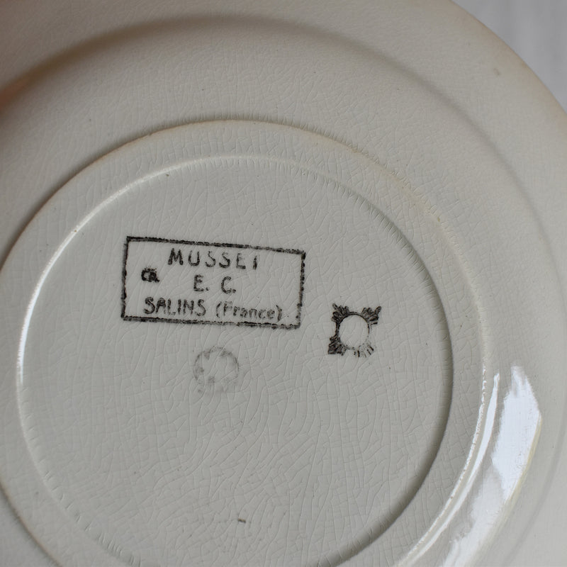 Antique Dessert Plate Salins Musset D