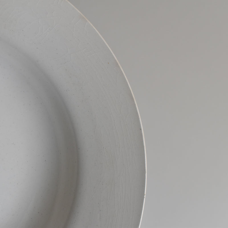 Vintage Deep Plate Digoin & Sarreguemines White C