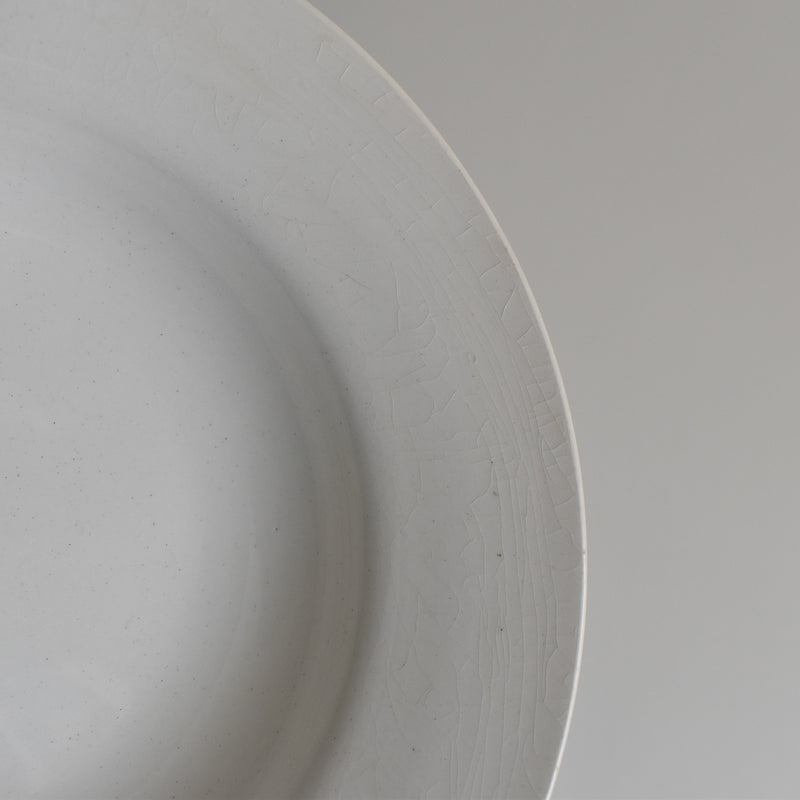 Vintage Deep Plate Digoin & Sarreguemines White C
