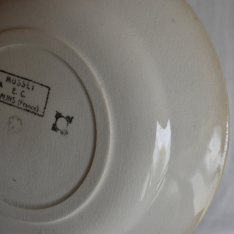 Antique Dessert Plate Salins Musset D