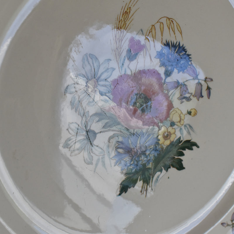 Vintage Digoin & Sarreguemines Round Platter 34cm