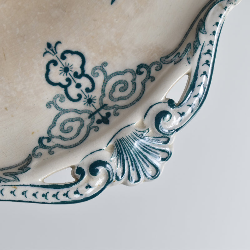 Antique Compotier Sarreguemines Moscou