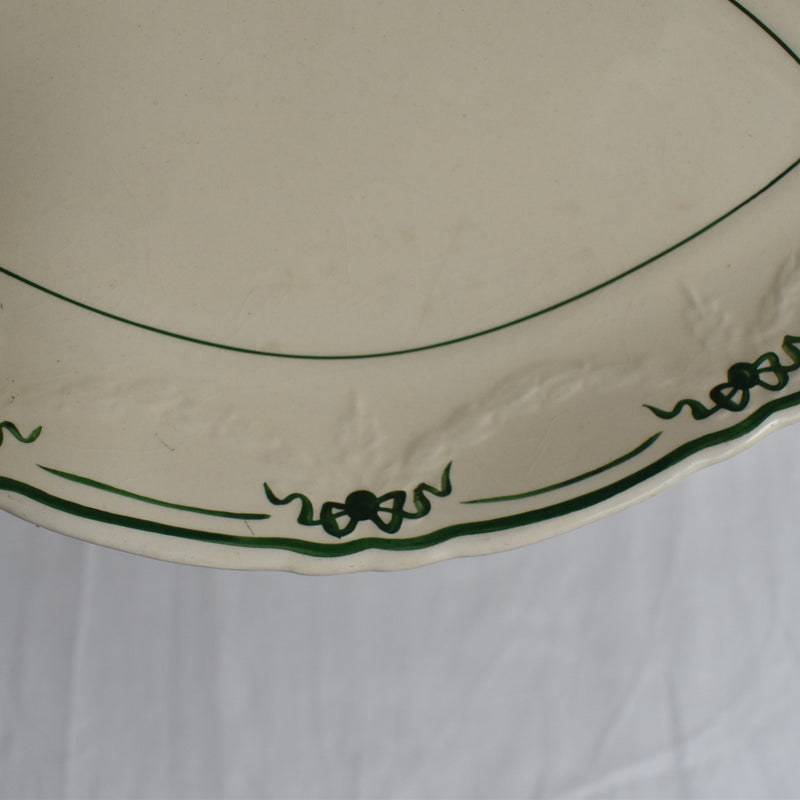 Vintage Sarreguemines Badonviller Ruban Gravy Boat