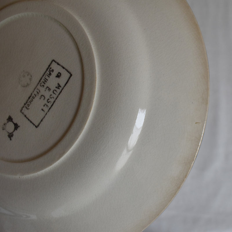 Antique Dessert Plate Salins Musset D