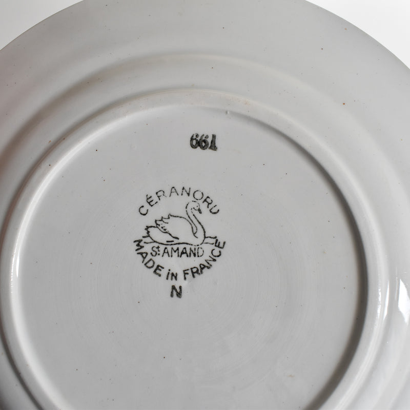 Vintage Dessert Plate, Ceranord (St. Amand) 661 H