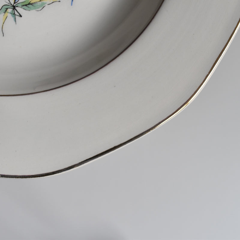 Vintage Deep Plate Digoin & Sarreguemines Christine F
