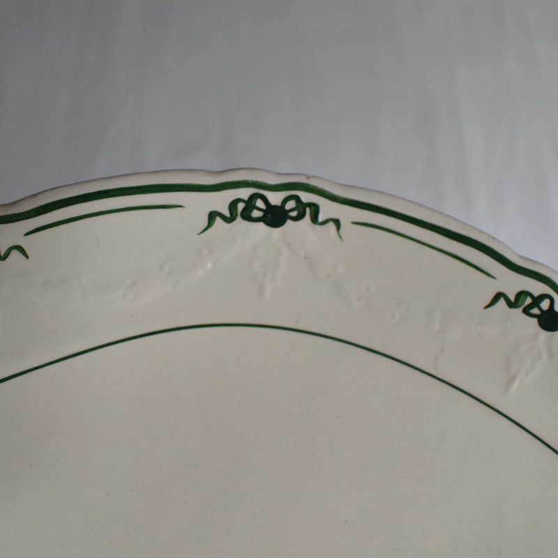 Vintage Sarreguemines Badonviller Ruban Gravy Boat