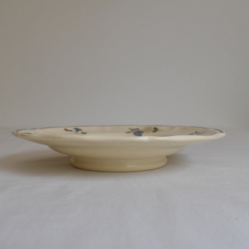 Vintage Digoin & Sarreguemines Footed Plate A