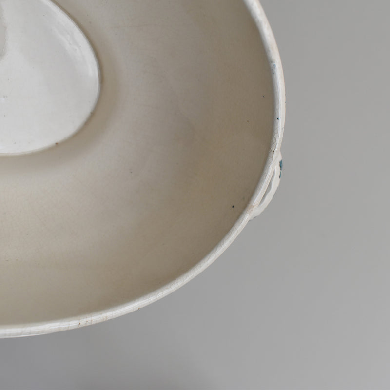 Antique sauce boat, Longwy, Carmen