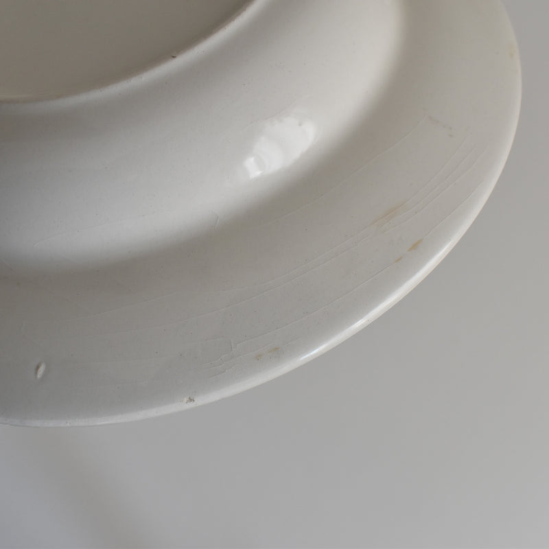 Vintage Deep Plate, Digoin & Sarreguemines, White D