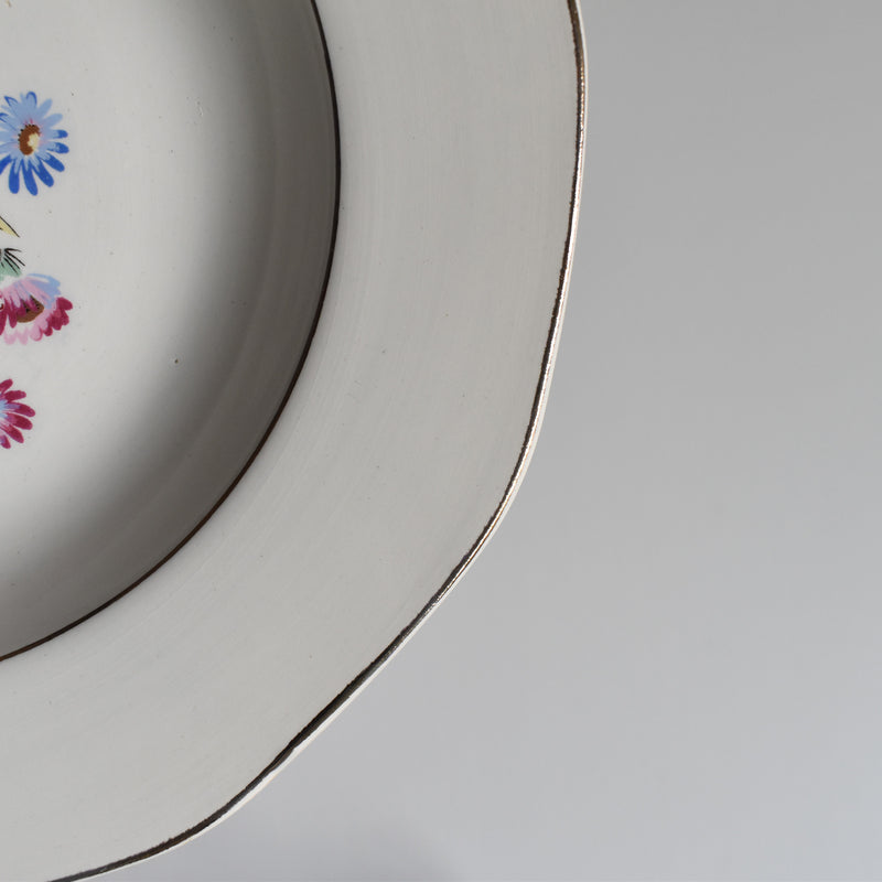 Vintage Deep Plate Digoin & Sarreguemines Christine F