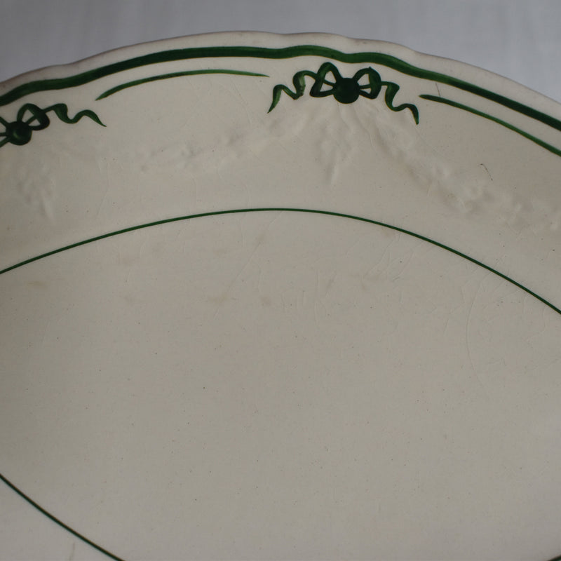 Vintage Sarreguemines Badonviller Ruban Gravy Boat