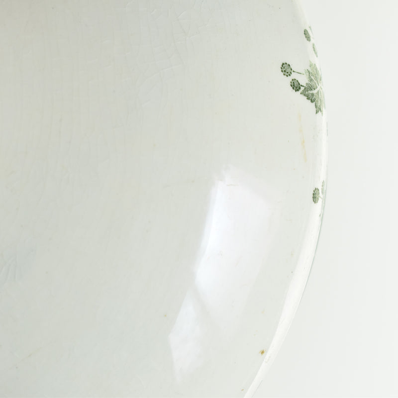 Antique soup tureen without lid, Saint-Amand, Platane