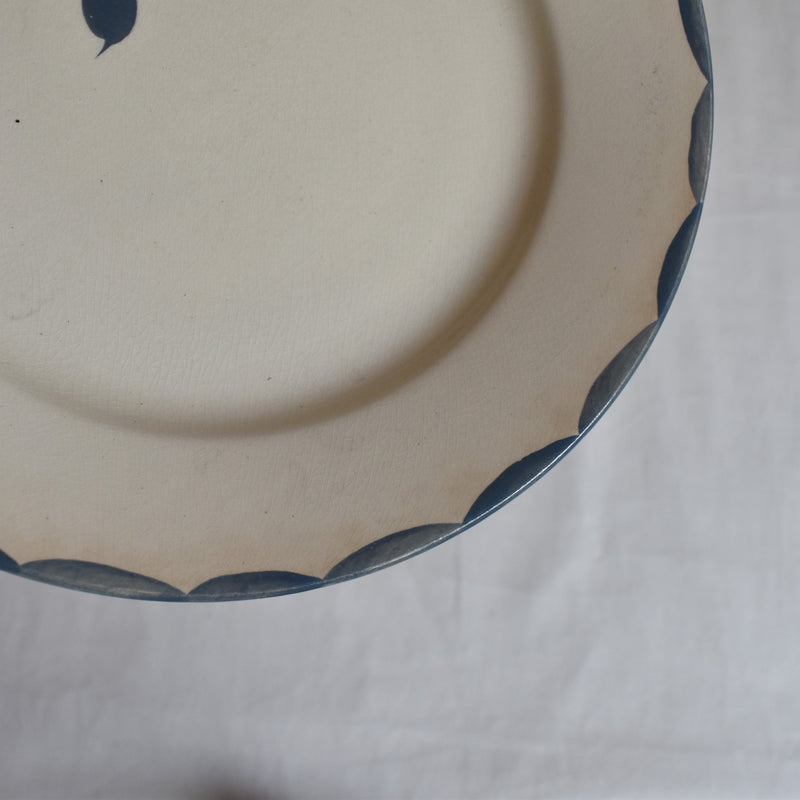 Antique Dessert Plate Salins Musset D