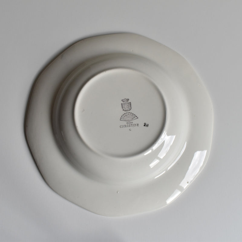 Vintage Deep Plate, Digoin & Sarreguemines, Christine G