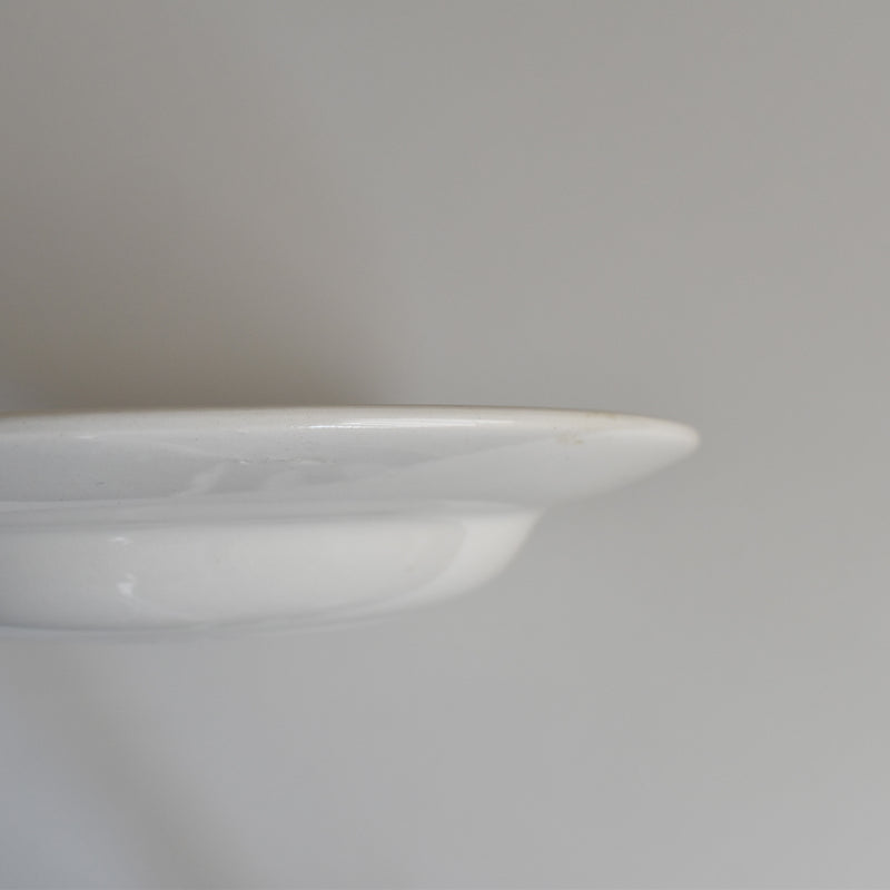 Vintage Deep Plate, Digoin & Sarreguemines, White D