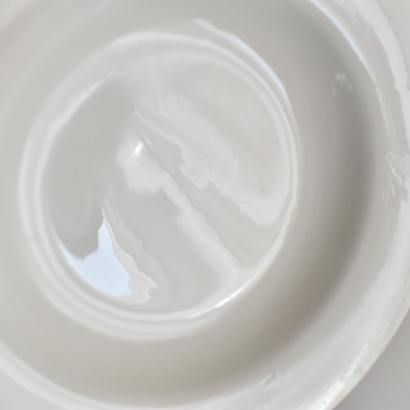 Vintage Deep Plate, Digoin & Sarreguemines, White D
