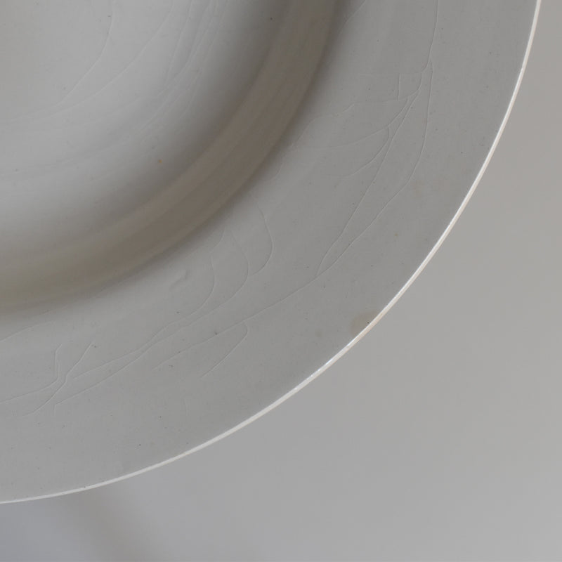 Vintage Deep Plate, Digoin & Sarreguemines, White D