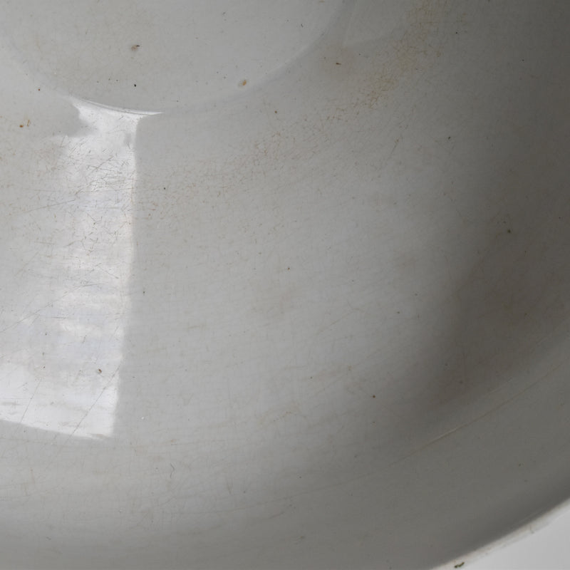 Antique soup tureen without lid, Saint-Amand, Platane